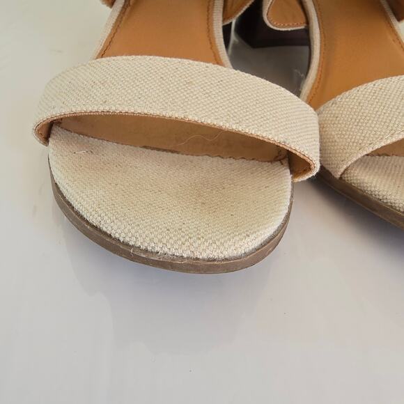 Tommy Bahama Trista Slide Sandal Women's 8.5M Linen Coastal Tropical Nautical - Picture 13 of 14